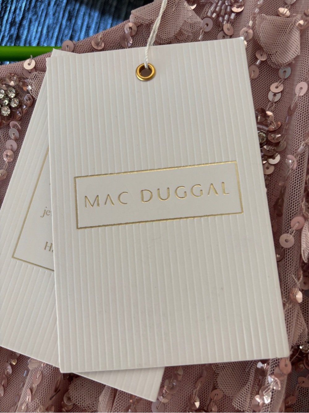 Mac Duggal Blush Pink Embellished Maxi Dress - Picture 2 of 5